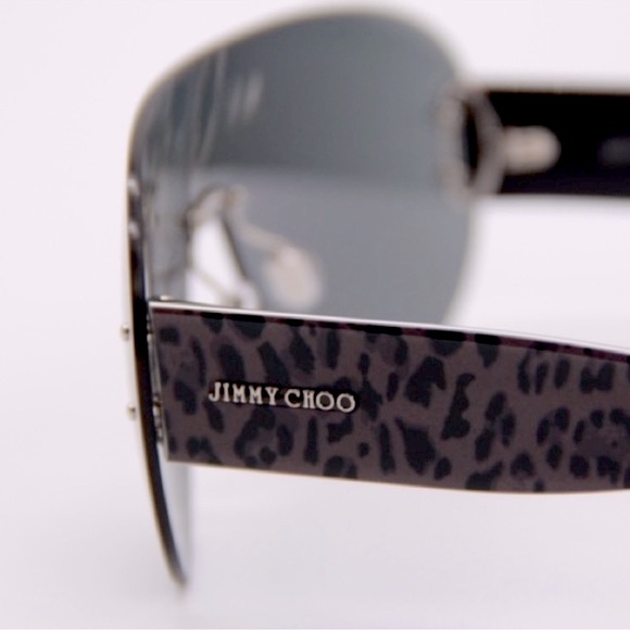 Jimmy Choo ☀️ Shield ☀️ Grey Mirrored Sunglasses UNISEX - Picture 2 of 8